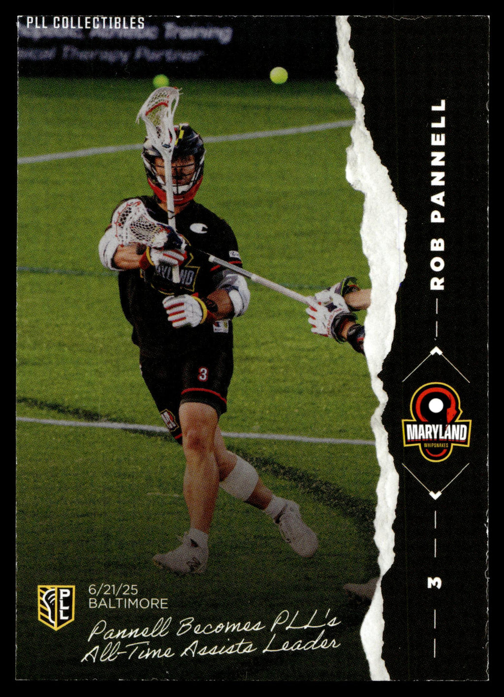 Rob Pannell 2026 PLL Fieldside II Maryland Whipsnakes The Moment #TM-4