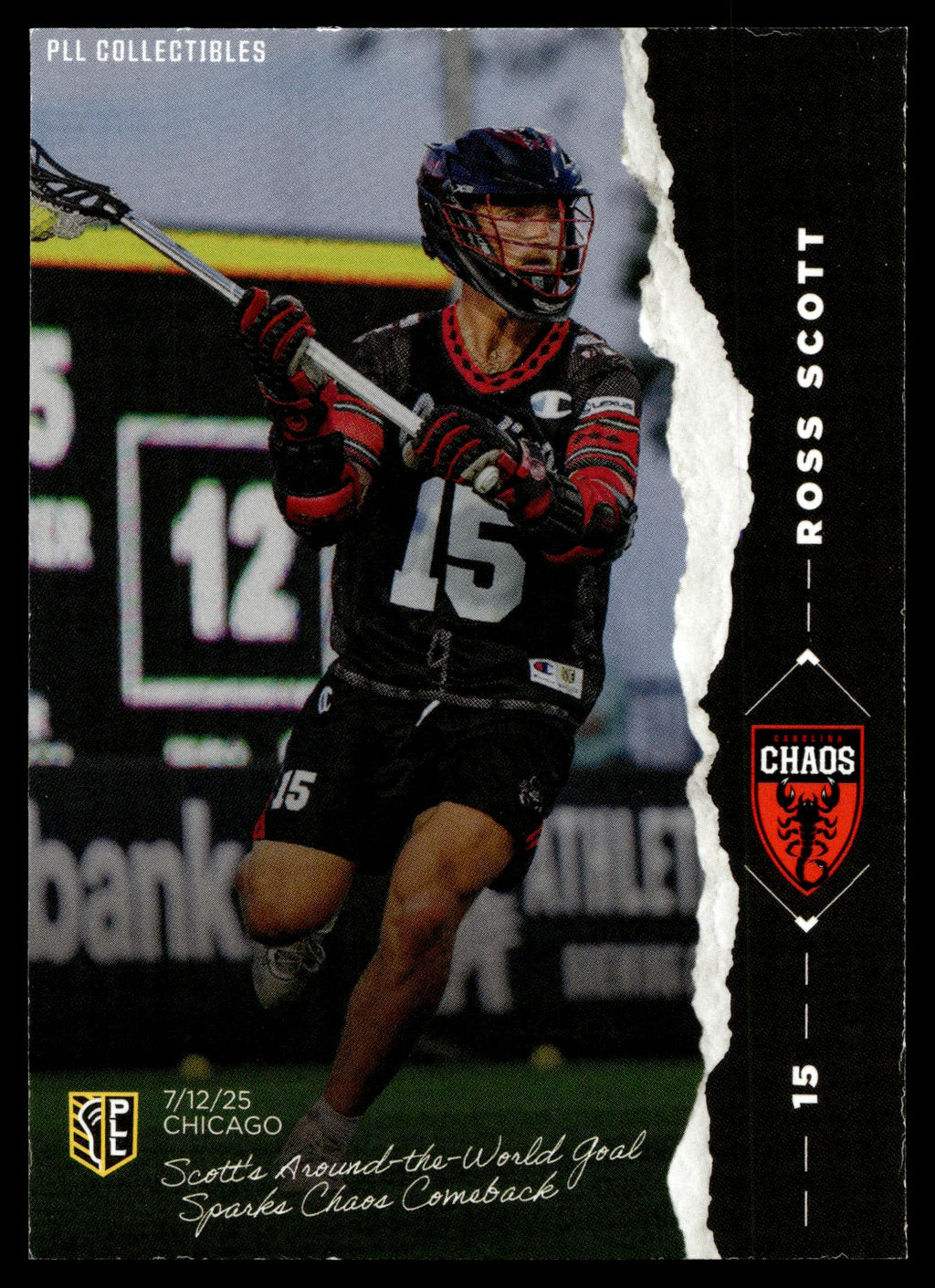 Ross Scott 2026 PLL Fieldside II Carolina Chaos The Moment #TM-7