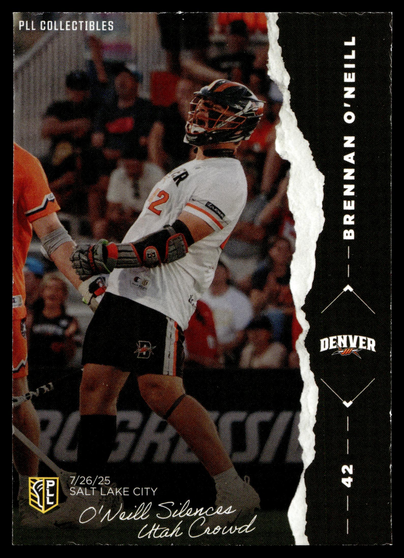 Brennan O'Neill 2026 PLL Fieldside II Denver Outlaws The Moment #TM-9