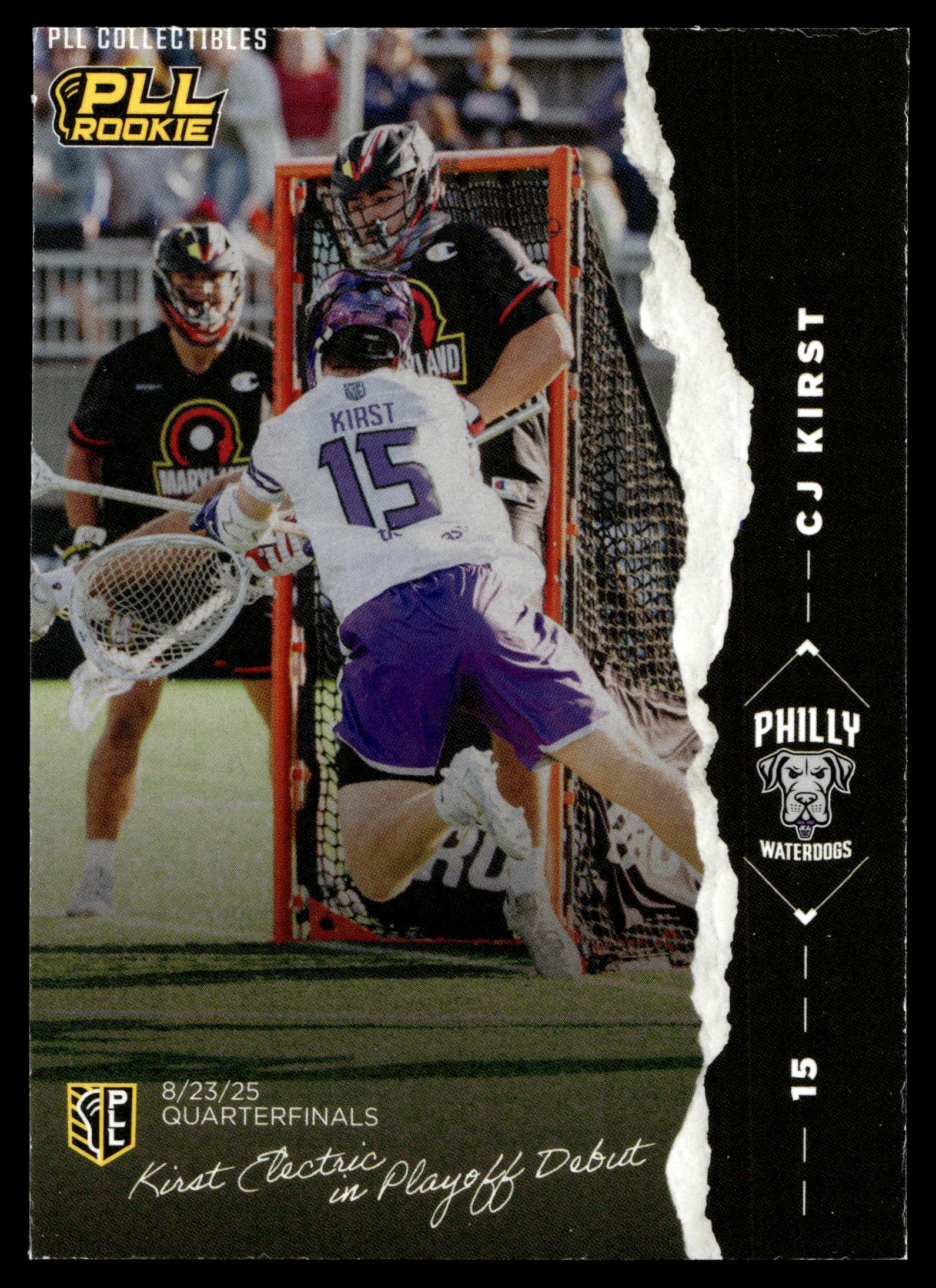 CJ Kirst 2026 PLL Fieldside II Philadelphia Waterdogs The Moment #TM-12