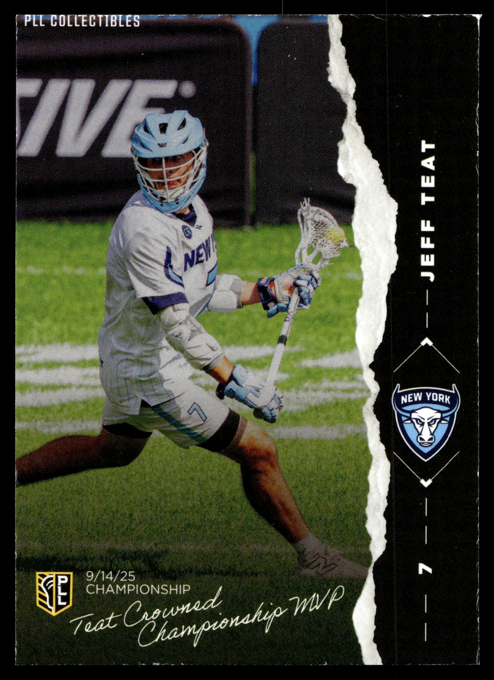 Jeff Teat 2026 PLL Fieldside II NewYork Atlas The Moment #TM-14