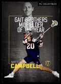 Matt Campbell 2026 PLL Fieldside II Boston Cannons Award Winners #AW-3