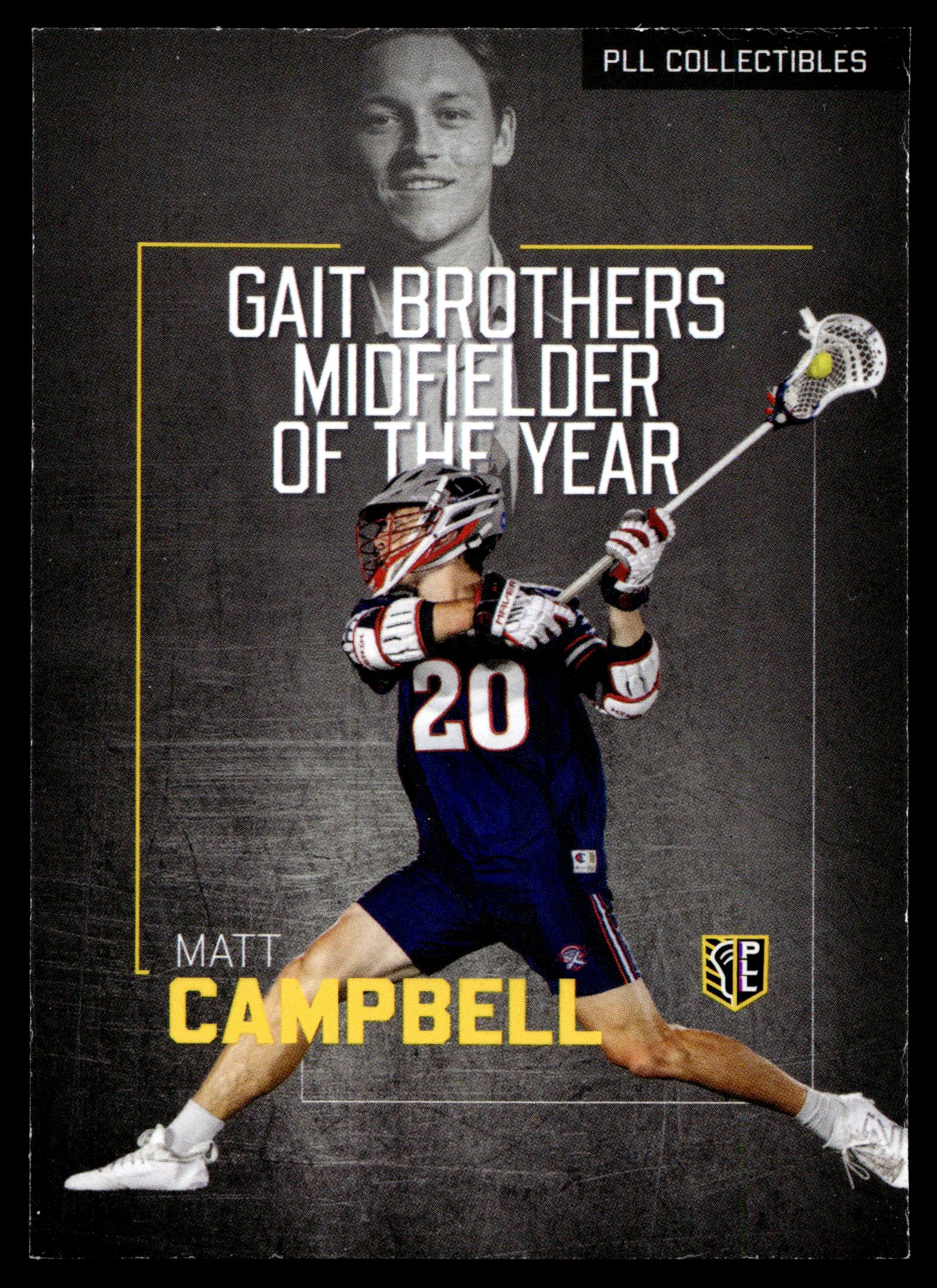 Matt Campbell 2026 PLL Fieldside II Boston Cannons Award Winners #AW-3