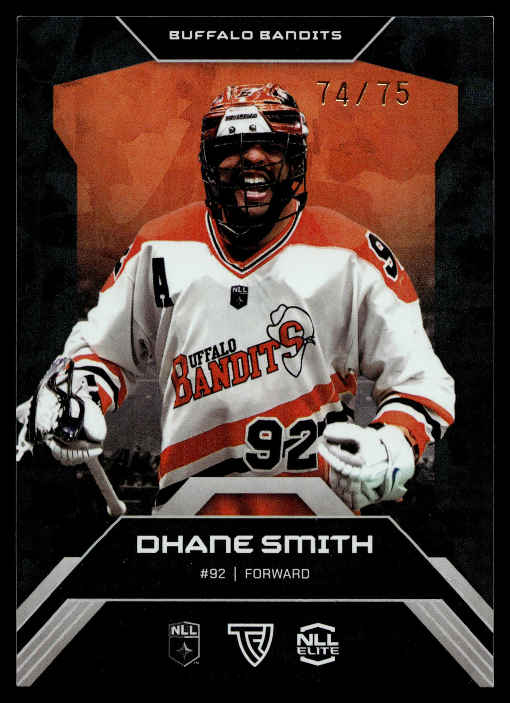Dhane Smith 2026 TFL NLL ELITE Buffalo Bandits Home Floor 74/75 #E3