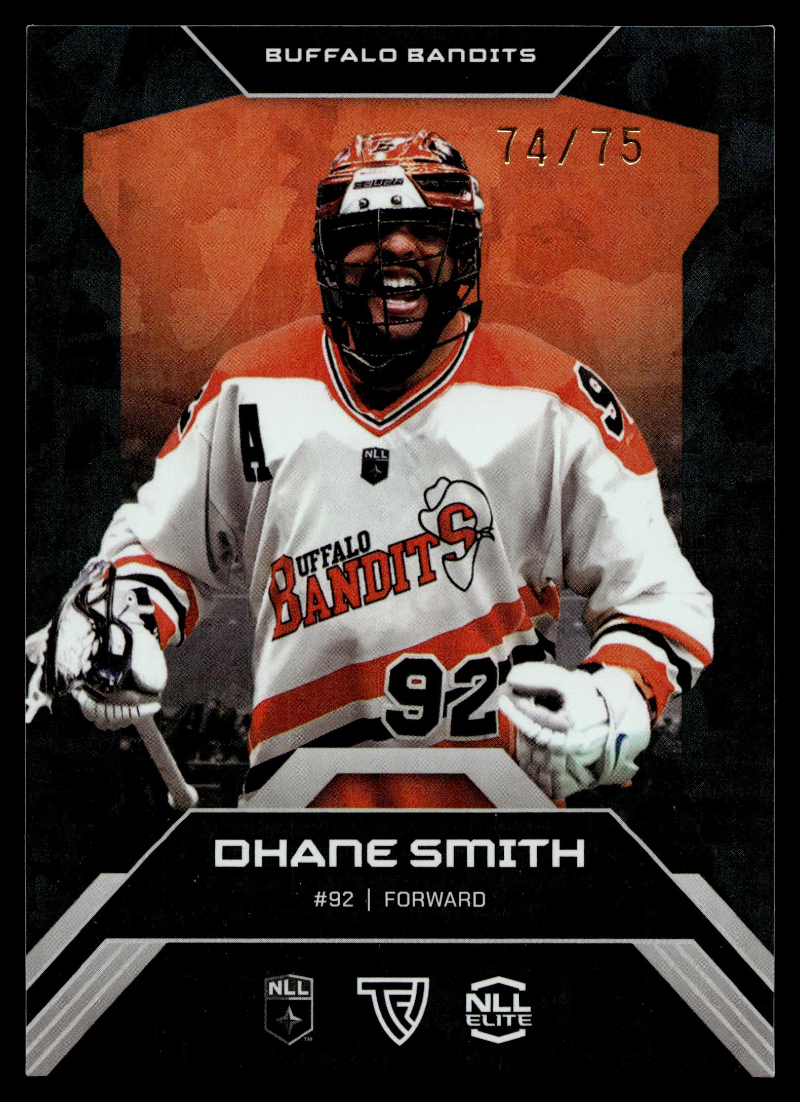 Dhane Smith 2026 TFL NLL ELITE Buffalo Bandits Home Floor 74/75 #E3