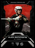 Alex Simmons 2026 TFL NLL ELITE Oshawa Firewolves Home Floor 65/75 #E7