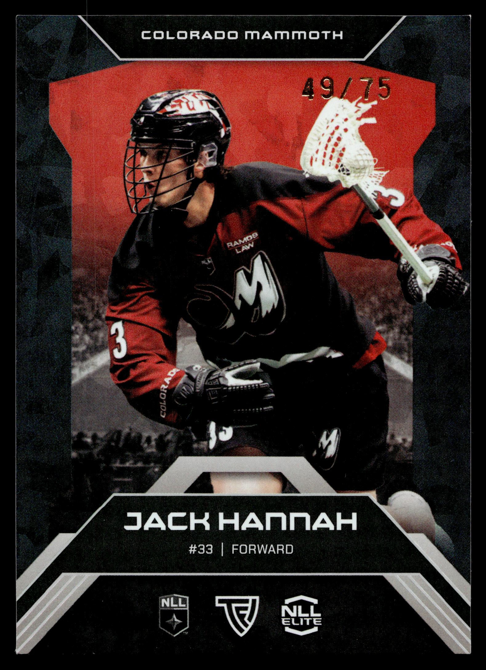 Jack Hannah 2026 TFL NLL ELITE Colorado Mammoth Home Floor 49/75 #E22