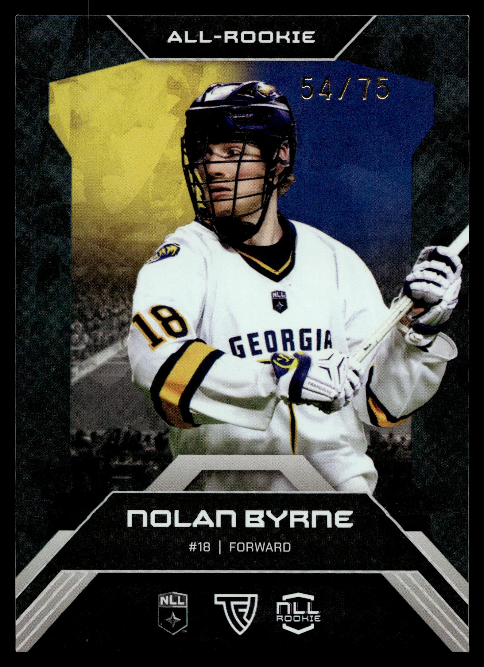 Nolan Byrne 2026 TFL NLL ELITE Georgia SwarmGeorgia Swarm Home Floor 54/75 #E48
