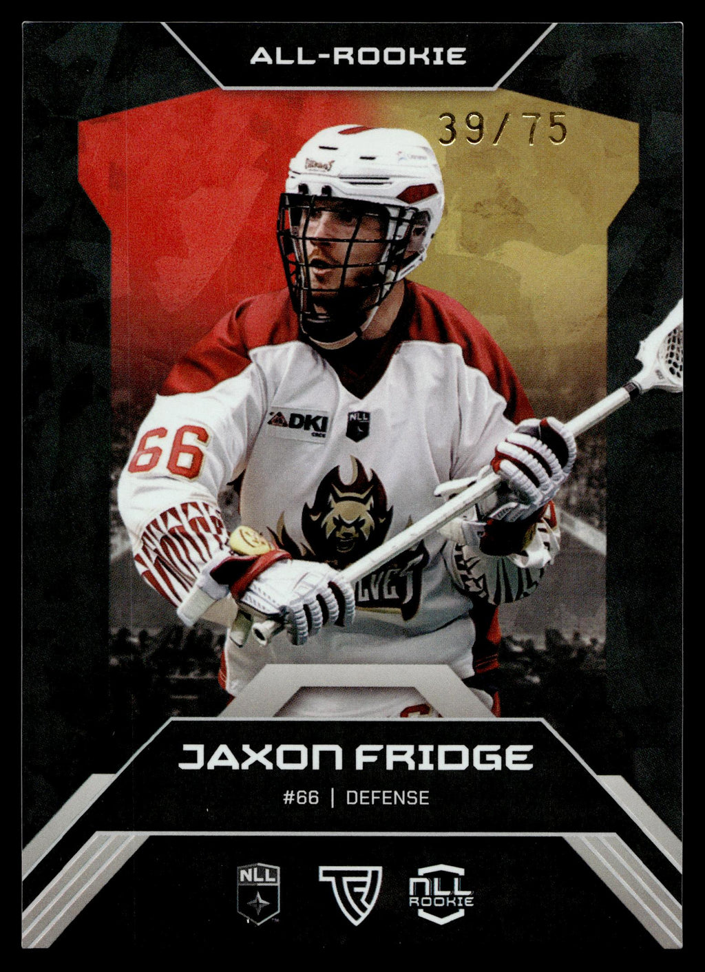 Jaxon Fridge 2026 TFL NLL ELITE Oshawa Firewolves Home Floor 39/75 #E50