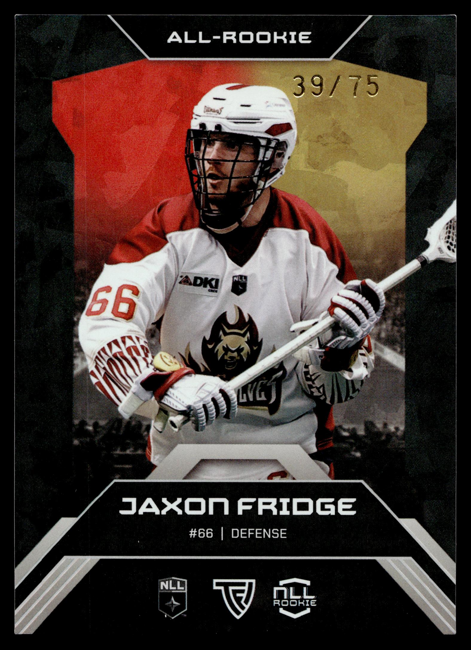Jaxon Fridge 2026 TFL NLL ELITE Oshawa Firewolves Home Floor 39/75 #E50