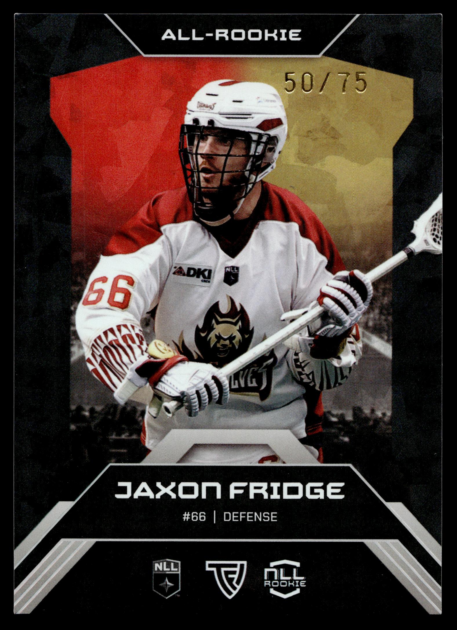 Jaxon Fridge 2026 TFL NLL ELITE Oshawa Firewolves Home Floor 50/75 #E50