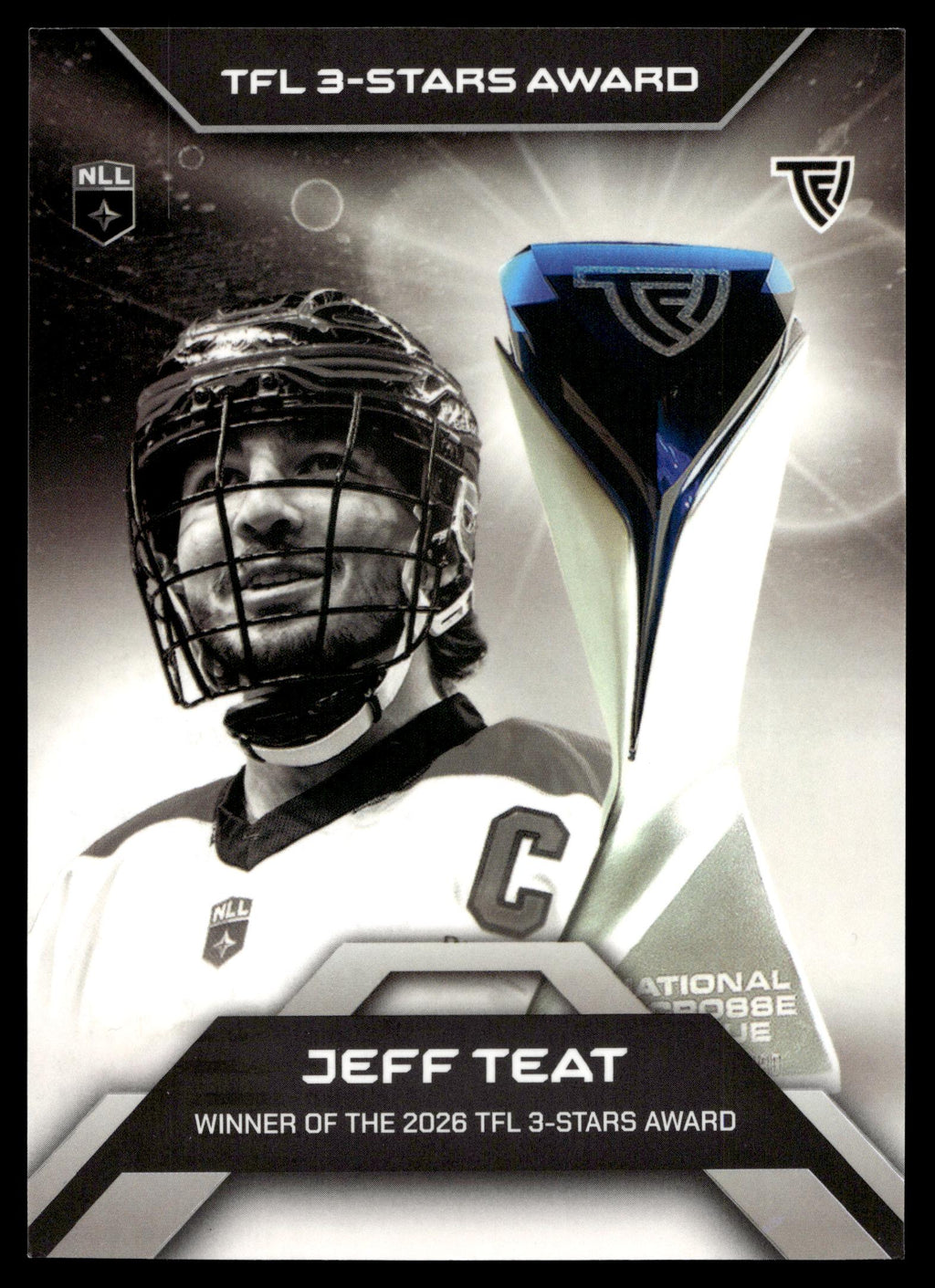 Jeff Teat 2026 TFL NLL ELITE Ottawa Black Bears Base Card #E1