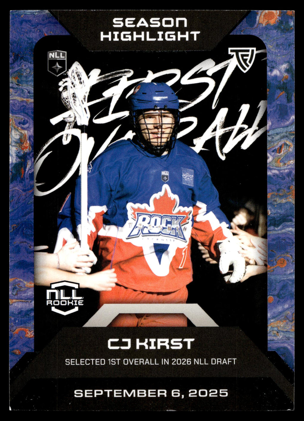 CJ Kirst 2026 TFL NLL Elite Toronto Rock Color Match #E34