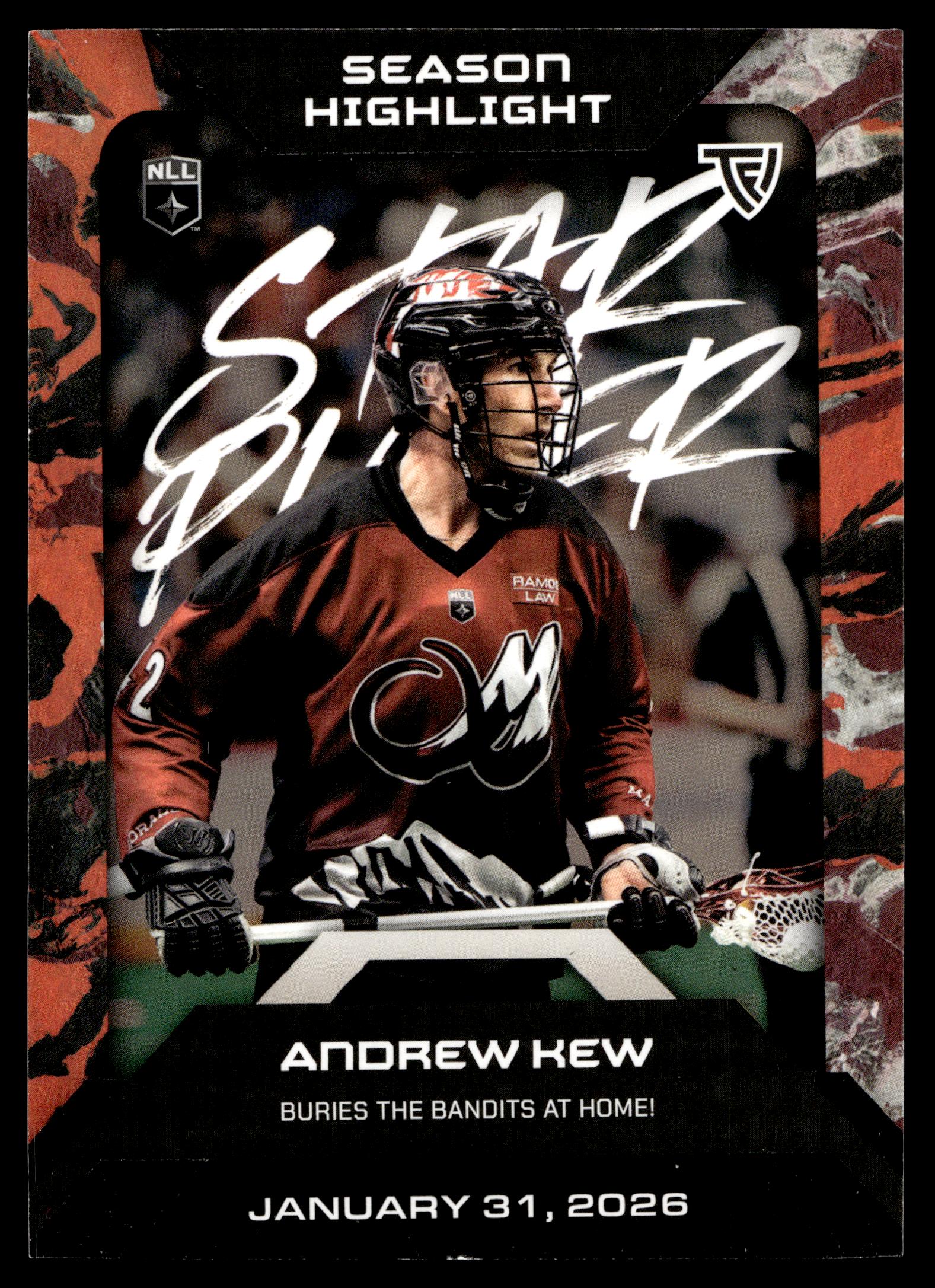 Andrew Kew 2026 TFL NLL Elite Colorado Mammoth Color Match #E37