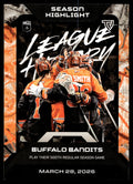 Buffalo Bandits 2026 TFL NLL Elite Buffalo Bandits Color Match #E39