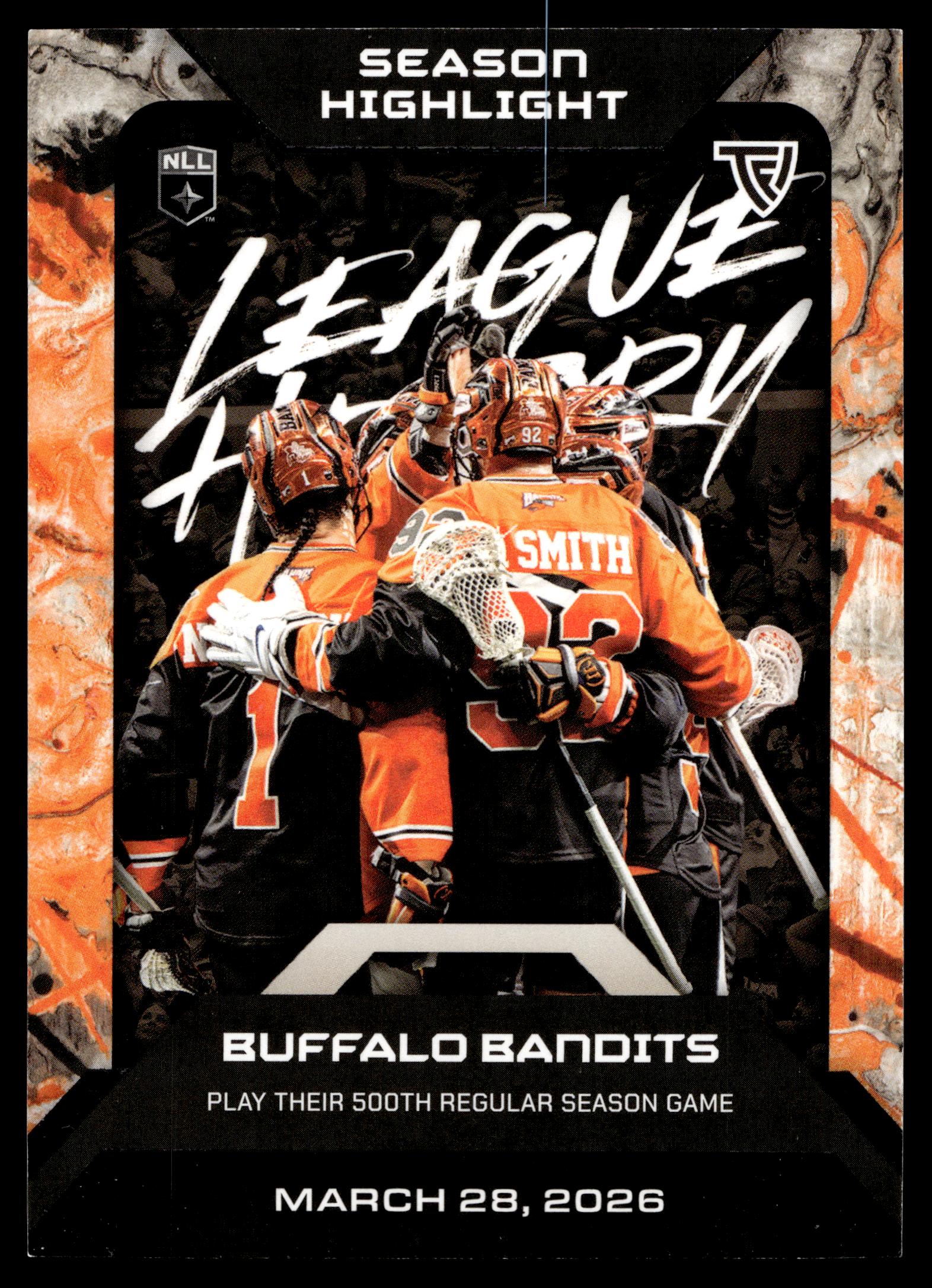 Buffalo Bandits 2026 TFL NLL Elite Buffalo Bandits Color Match #E39