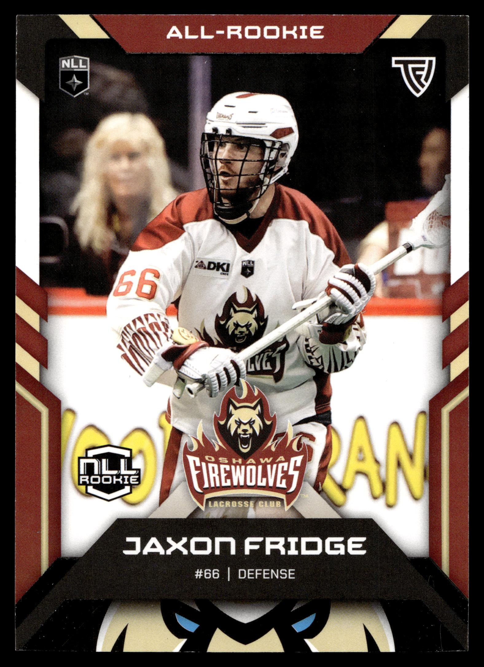 Jaxon Fridge 2026 TFL NLL Elite Albany Firewolves Color Match #E50
