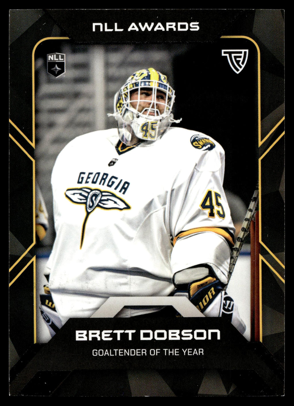 Brett Dobson 2026 TFL NLL Elite Georgia Swarm Color Match #E58