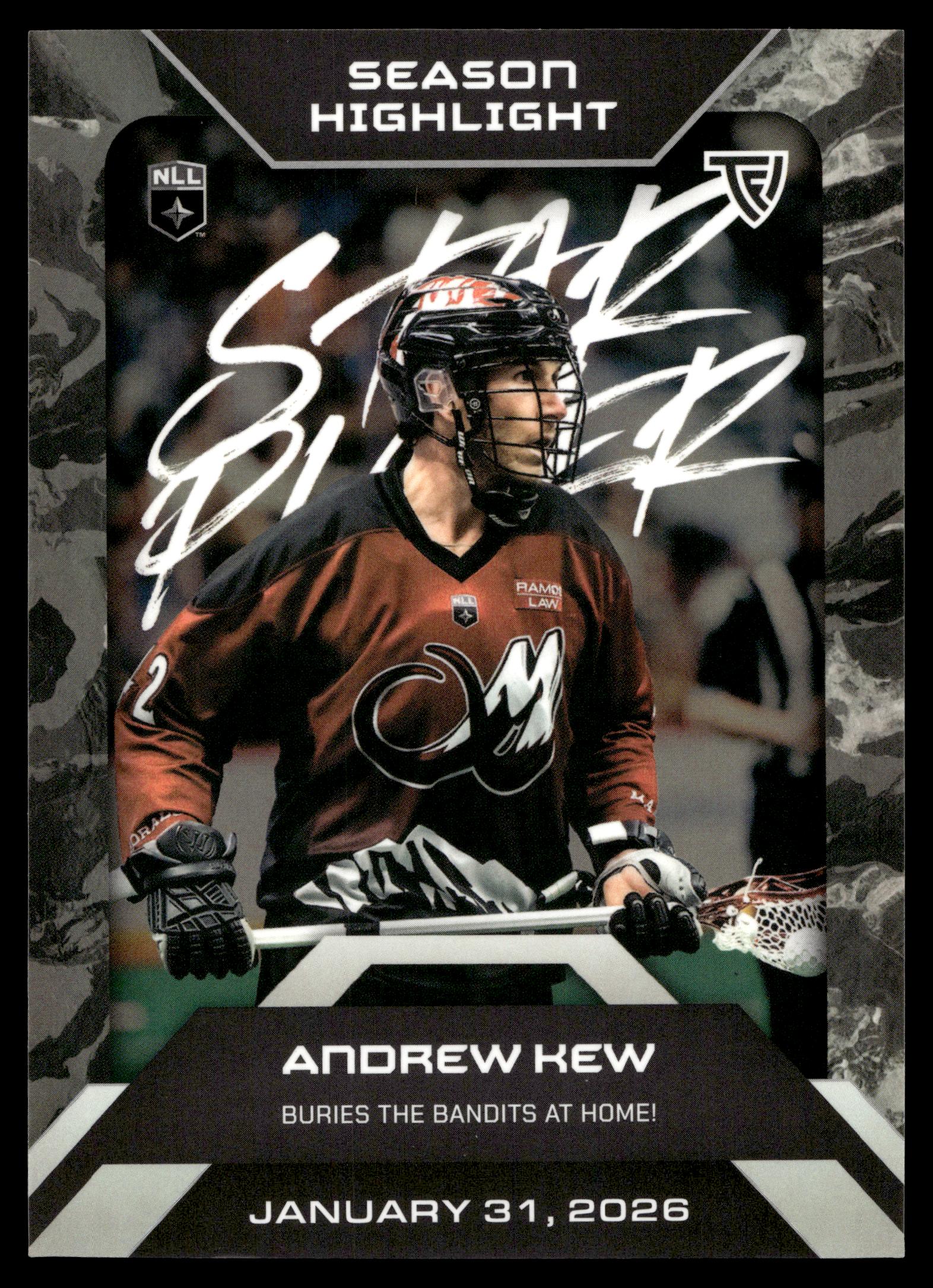 Andrew Kew 2026 TFLNLL Elite Colorado Mammoth Base Card #E37