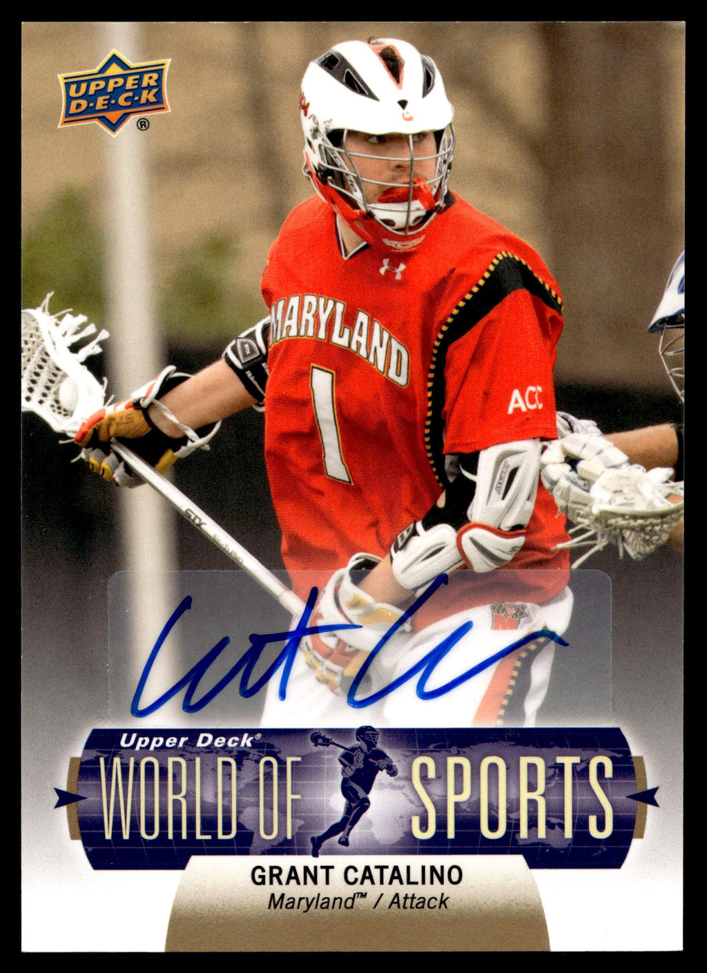 Grant Catalino 2011 Upper Deck World of Sports Maryland Terrapins Auto #197