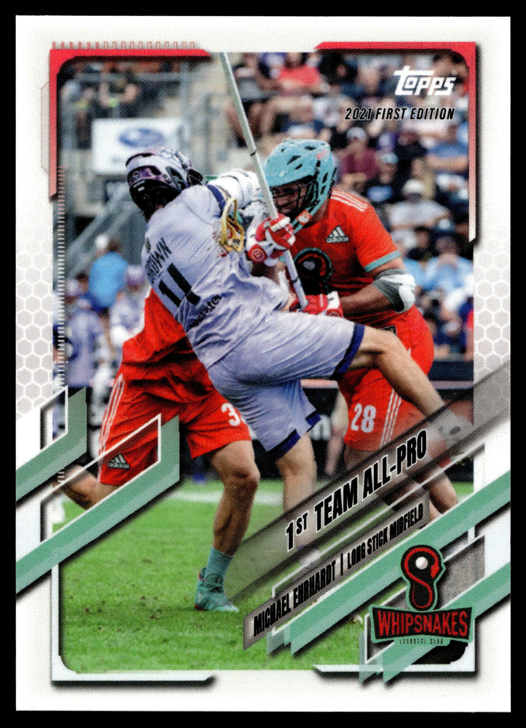 Michael Ehrhardt 2021 Topps PLL First Edition Whipsnakes #39