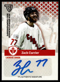 Zach Currier 2024 TFL WBLC Team Canada Base Auto