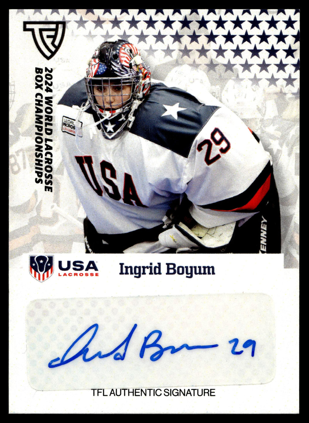 Ingrid Boyum 2024 TFL WBLC Team USA Base Auto