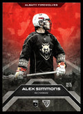 Alex Simmons 2025 TFL Sports NLL Albany Firewolves Home Floor 32/75 #92