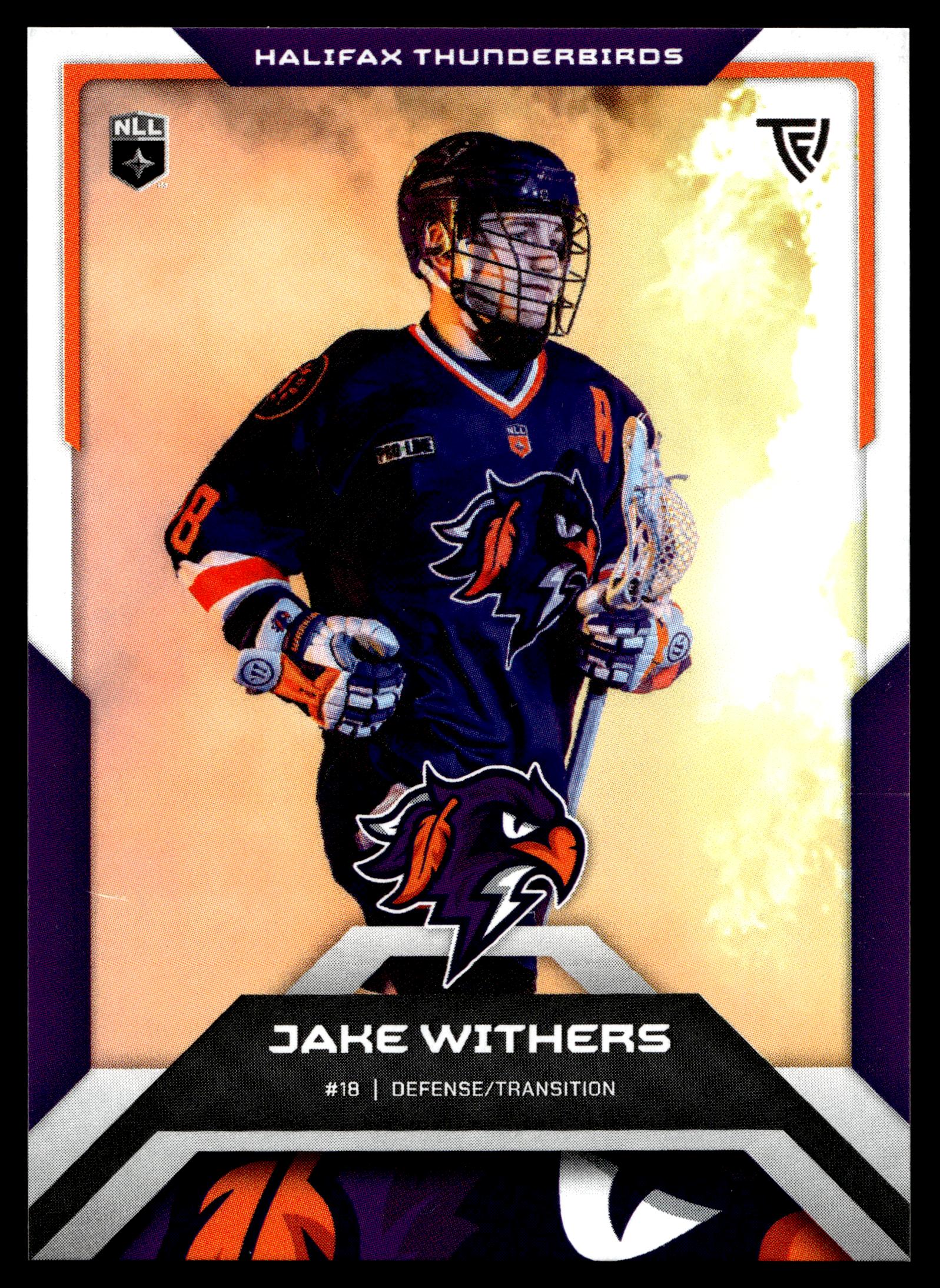 Jake Withers 2025 TFL Sports NLL Halifax Thunderbirds Color Match #42