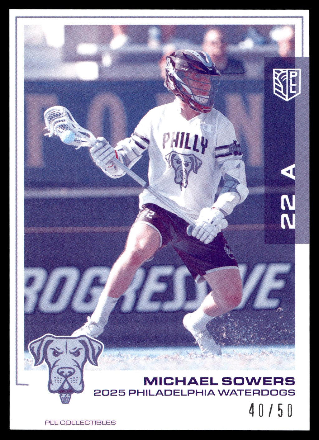 Michael Sowers 2025 PLL Flagship Philadelphia Waterdogs Spasm 40/50 #136