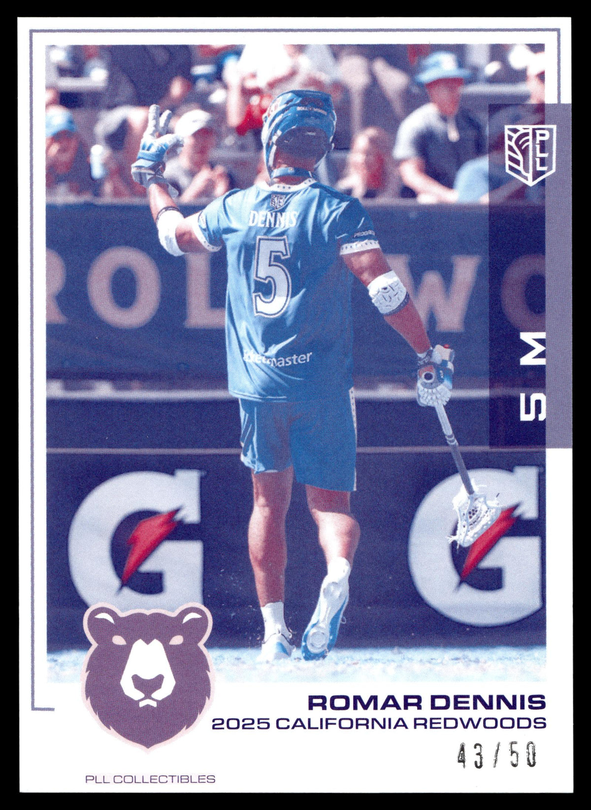 Romar Dennis 2025 PLL Flagship California Redwoods Spasm Parallel 43/50 #149