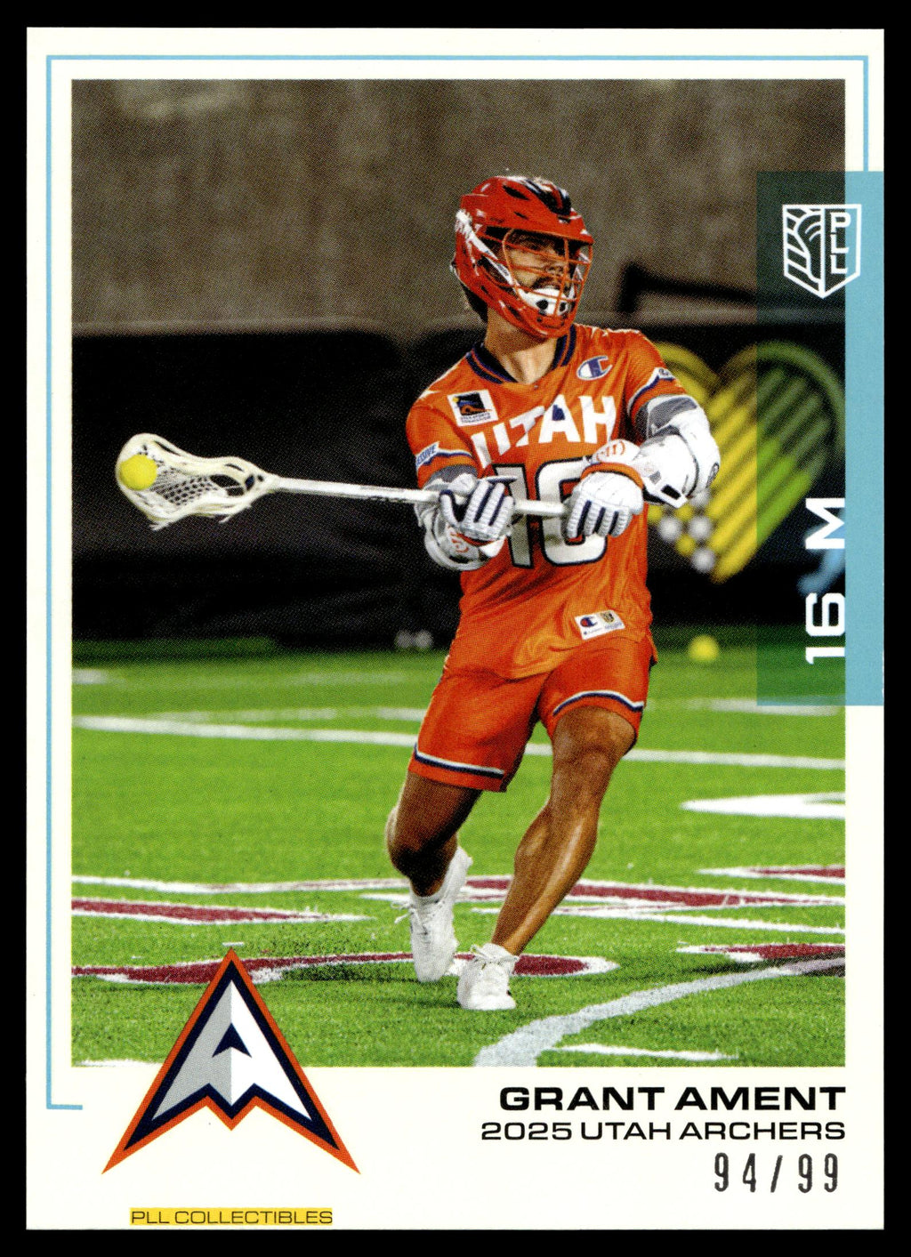 Grant Ament 2025 PLL Flagship Utah Archers Blue Parallel 94/99 #111
