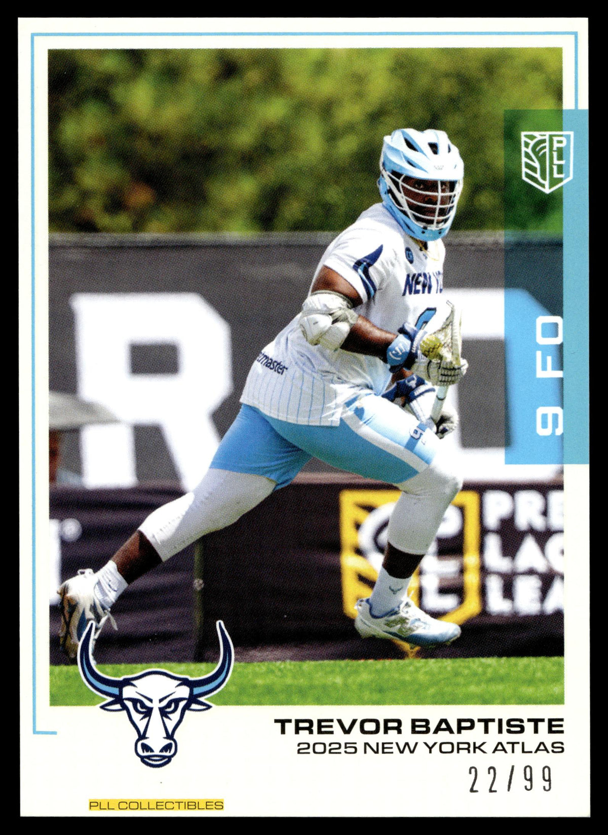 Trevor Baptiste 2025 PLL Flagship New York Atlas Blue Parallel 22/99 #21