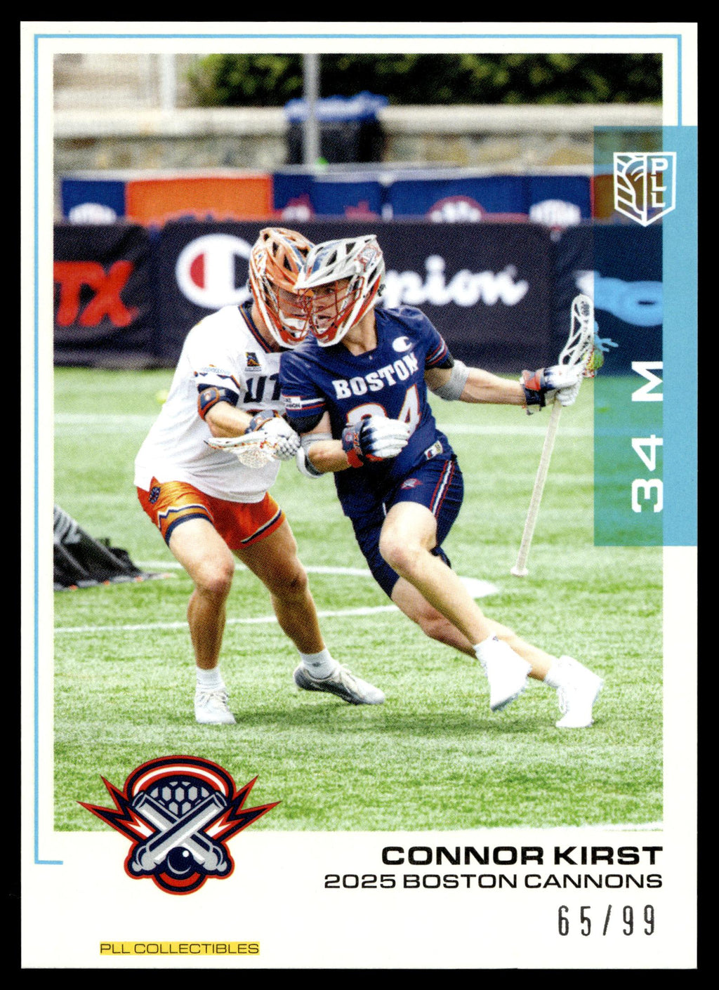 Connor Kirst 2025 PLL Flagship Boston Cannons Blue Parallel 65/99 #84