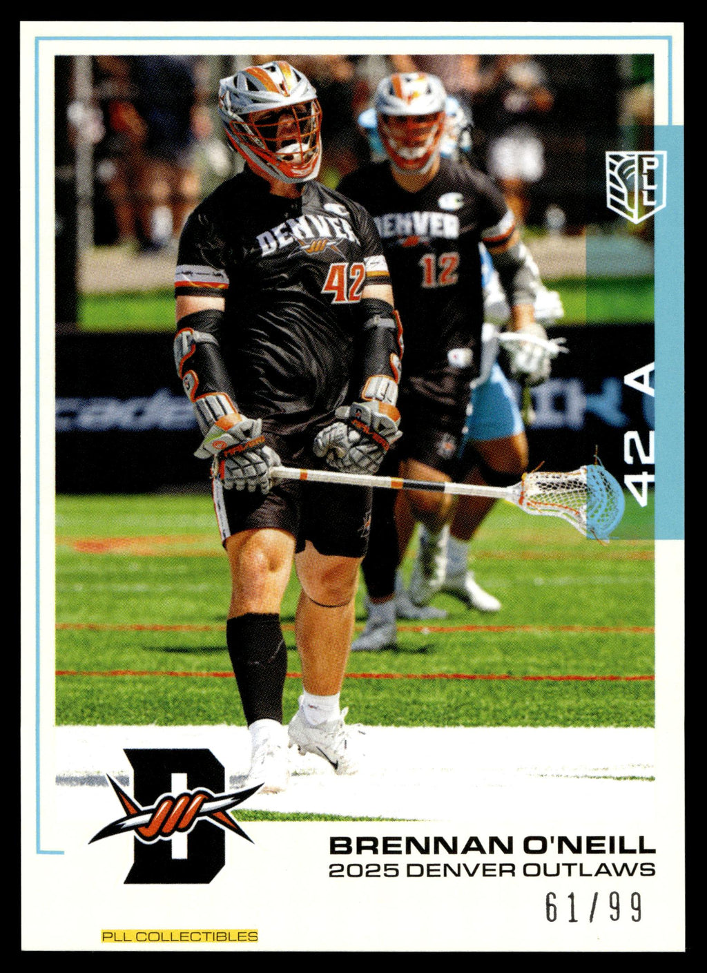 Brennan O'Neill 2025 PLL Flagship Denver Outlaws Blue Parallel 61/99 #32