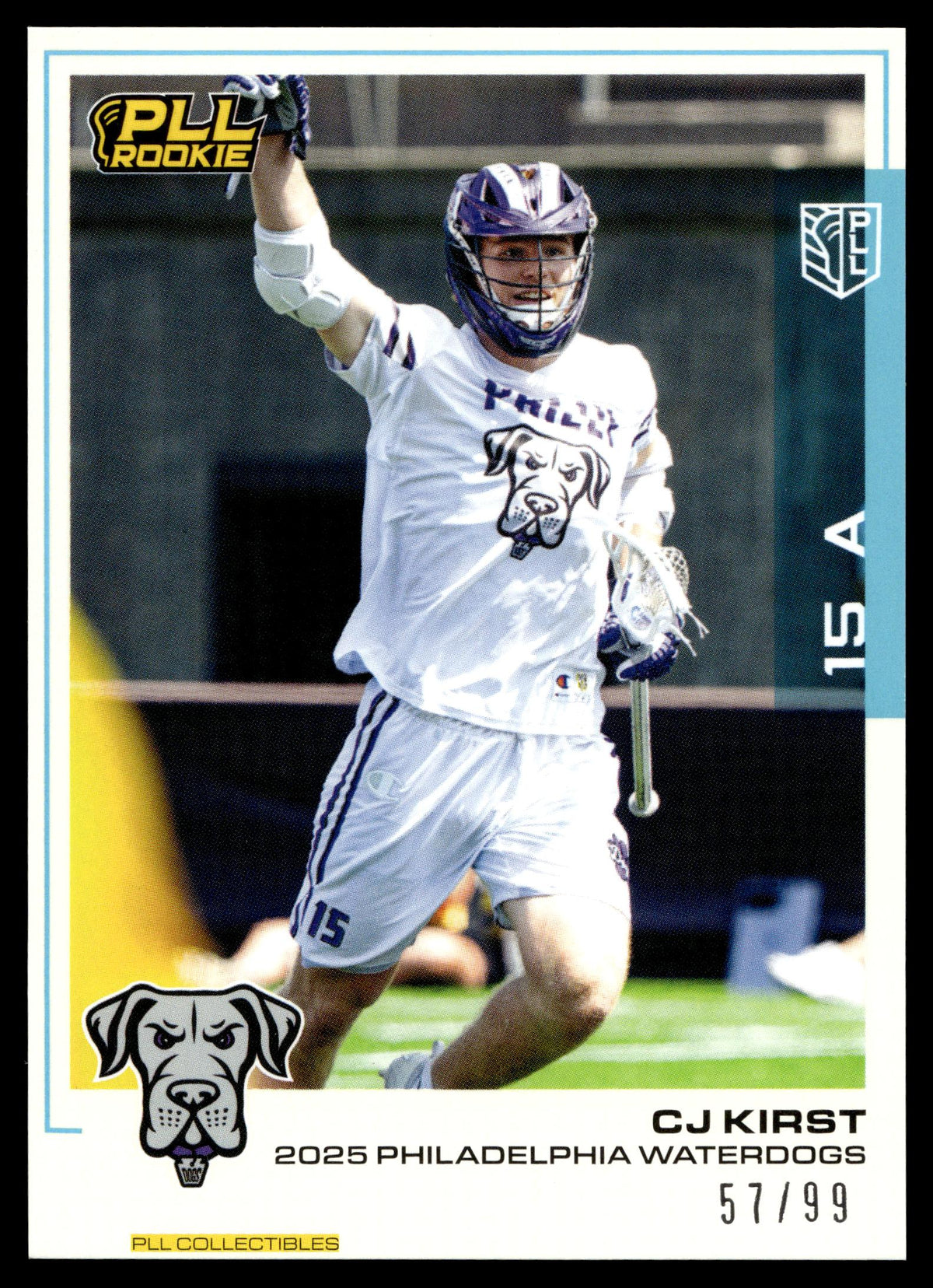 CJ Kirst 2025 PLL Flagship Philadelphia Waterdogs Blue Parallel 57/99 #148