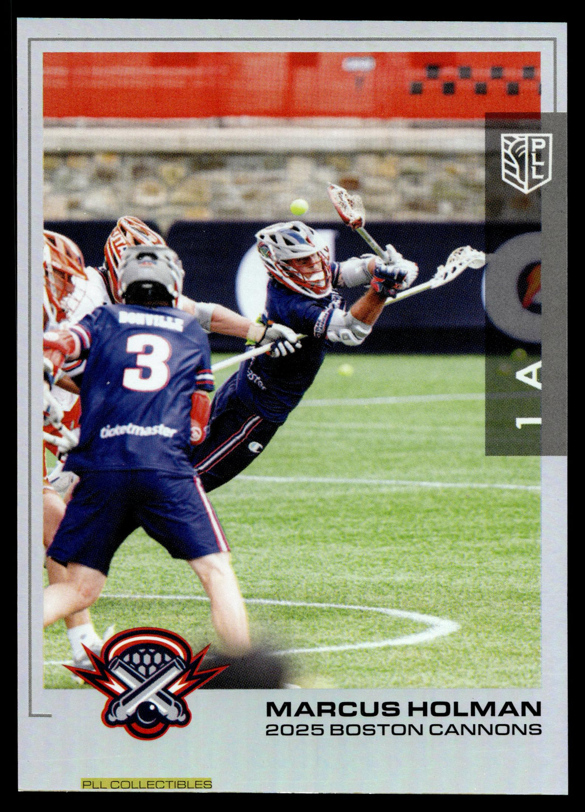 Marcus Holman 2025 PLL Flagship Boston Cannons Rainbow Foil #42