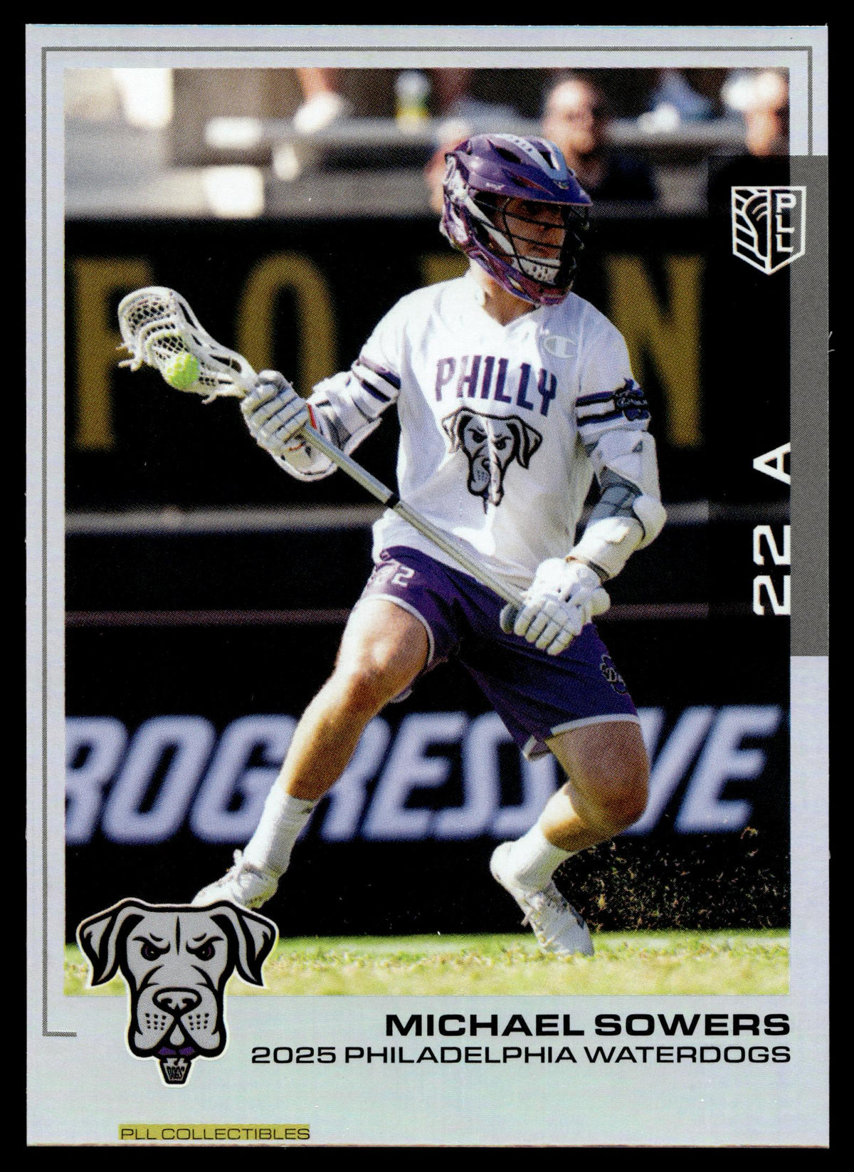 Michael Sowers 2025 PLL Flagship Philadelphia Waterdogs Rainbow Foil #136