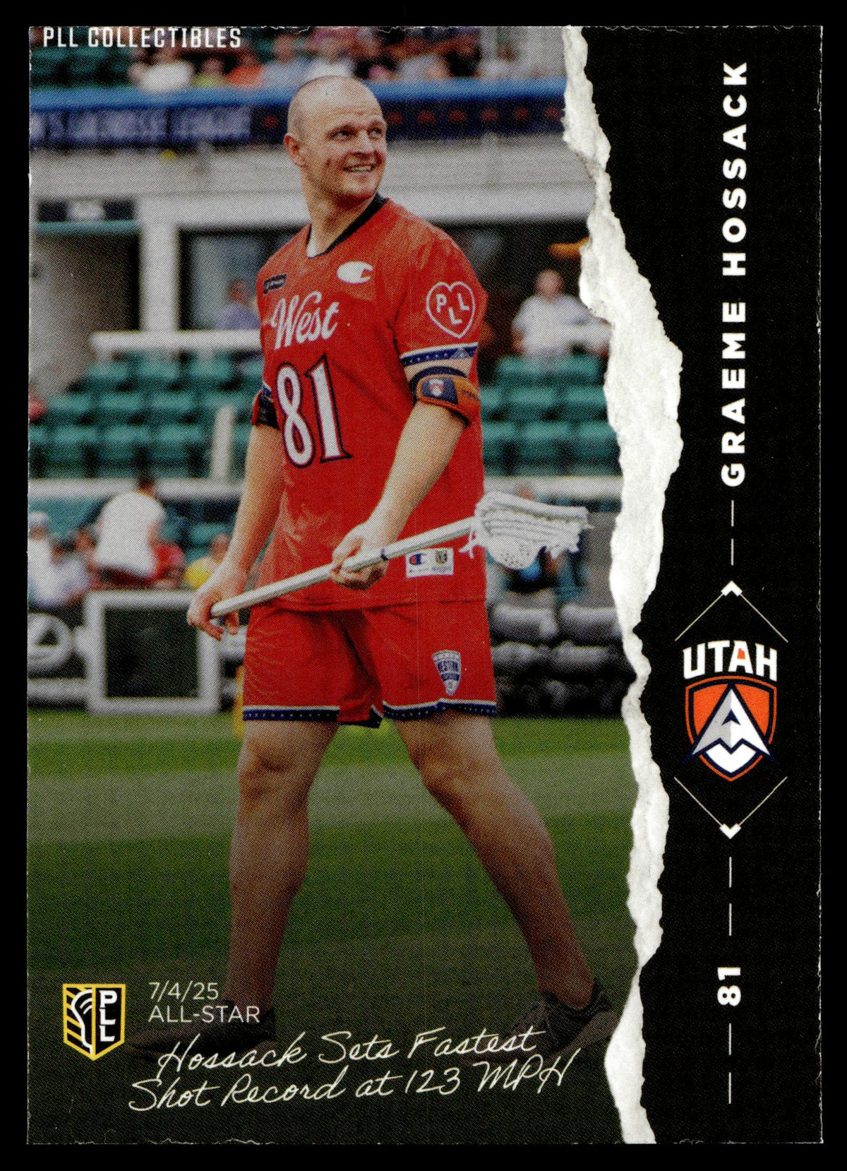 Graeme Hossack 2026 PLL Fieldside II Utah Atlas The Moment #TM-6