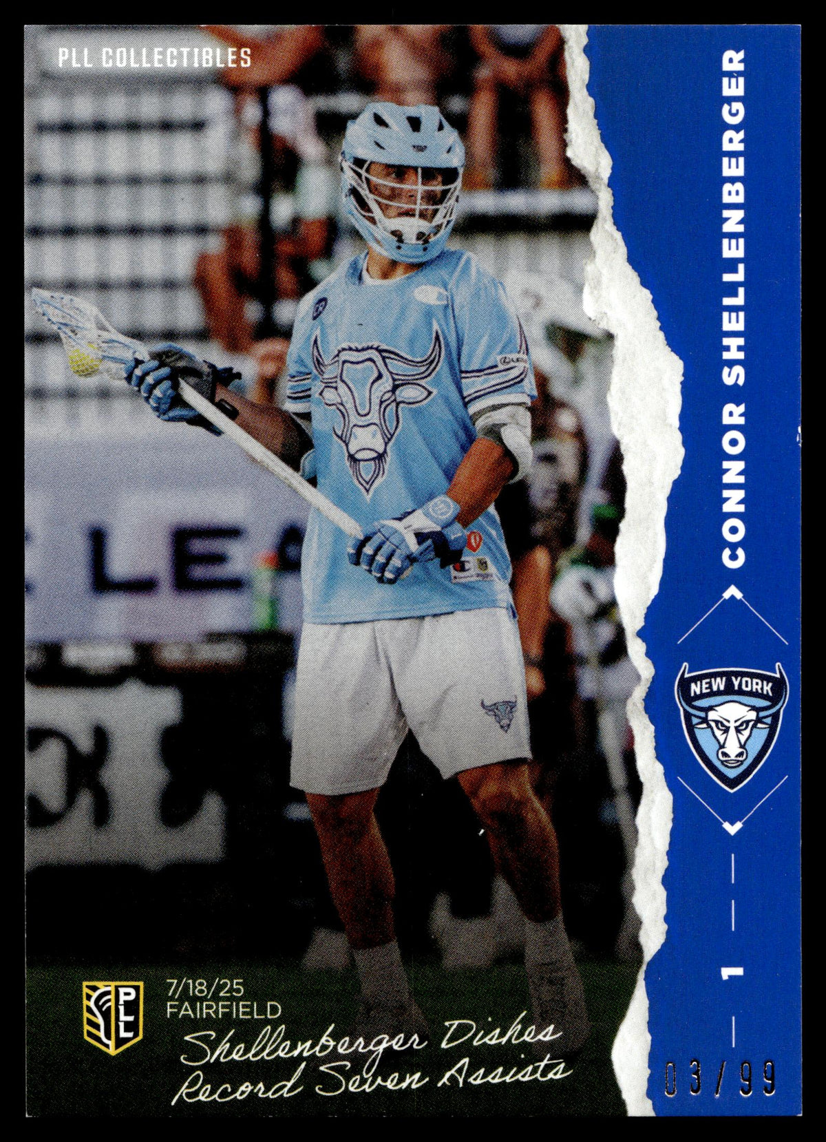 Connor Shellenberger 2026 PLL Fieldside II New York Atlas The Moment 03/99 #TM-8