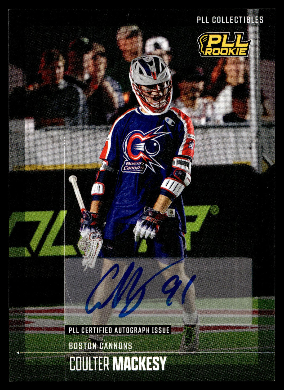 Coulter Mackesy 2026 PLL Fieldside II Boston Cannons Base Auto #73