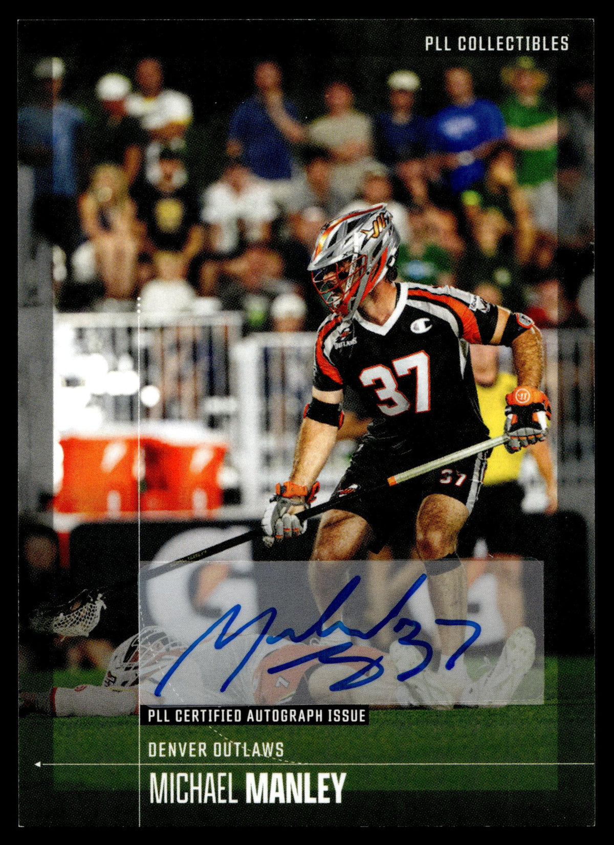 Michael Manley 2026 PLL Fieldside II Denver Outlaws Base Auto #85
