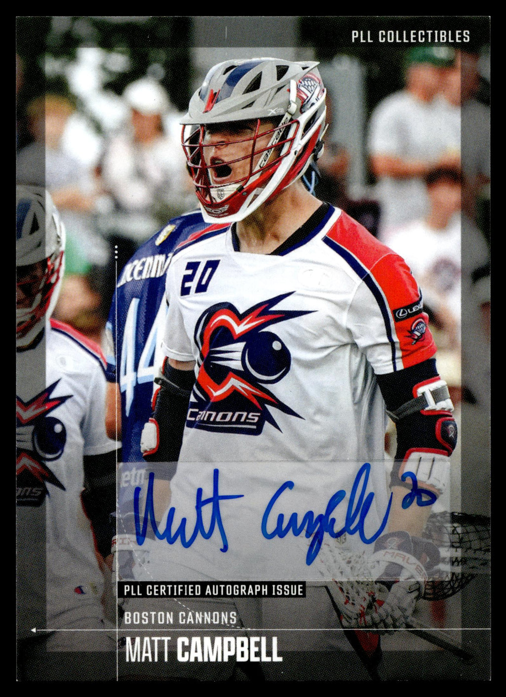 Matt Campbell 2026 PLL Fieldside II Boston Cannons Base Auto #93