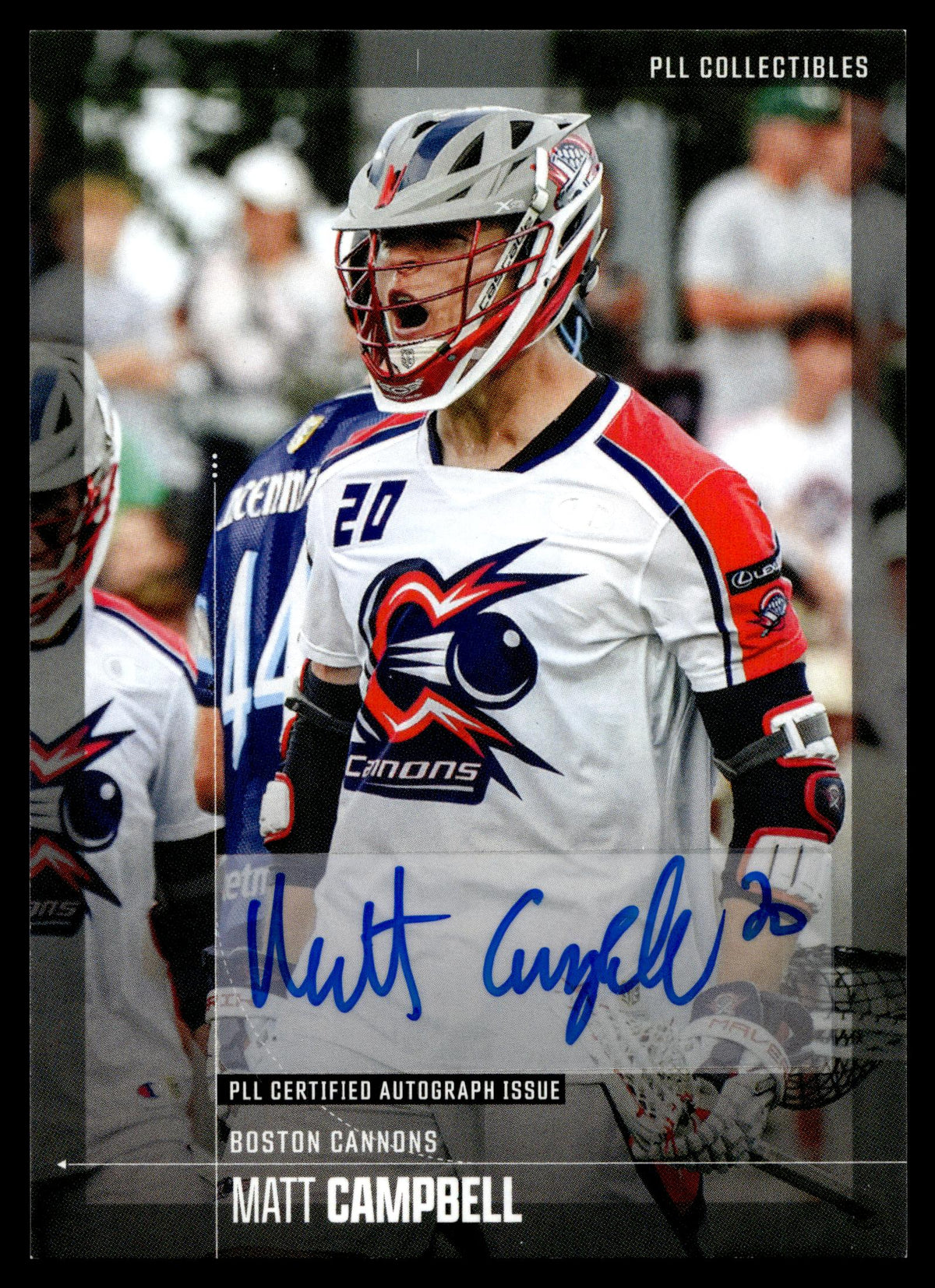 Matt Campbell 2026 PLL Fieldside II Boston Cannons Base Auto #93