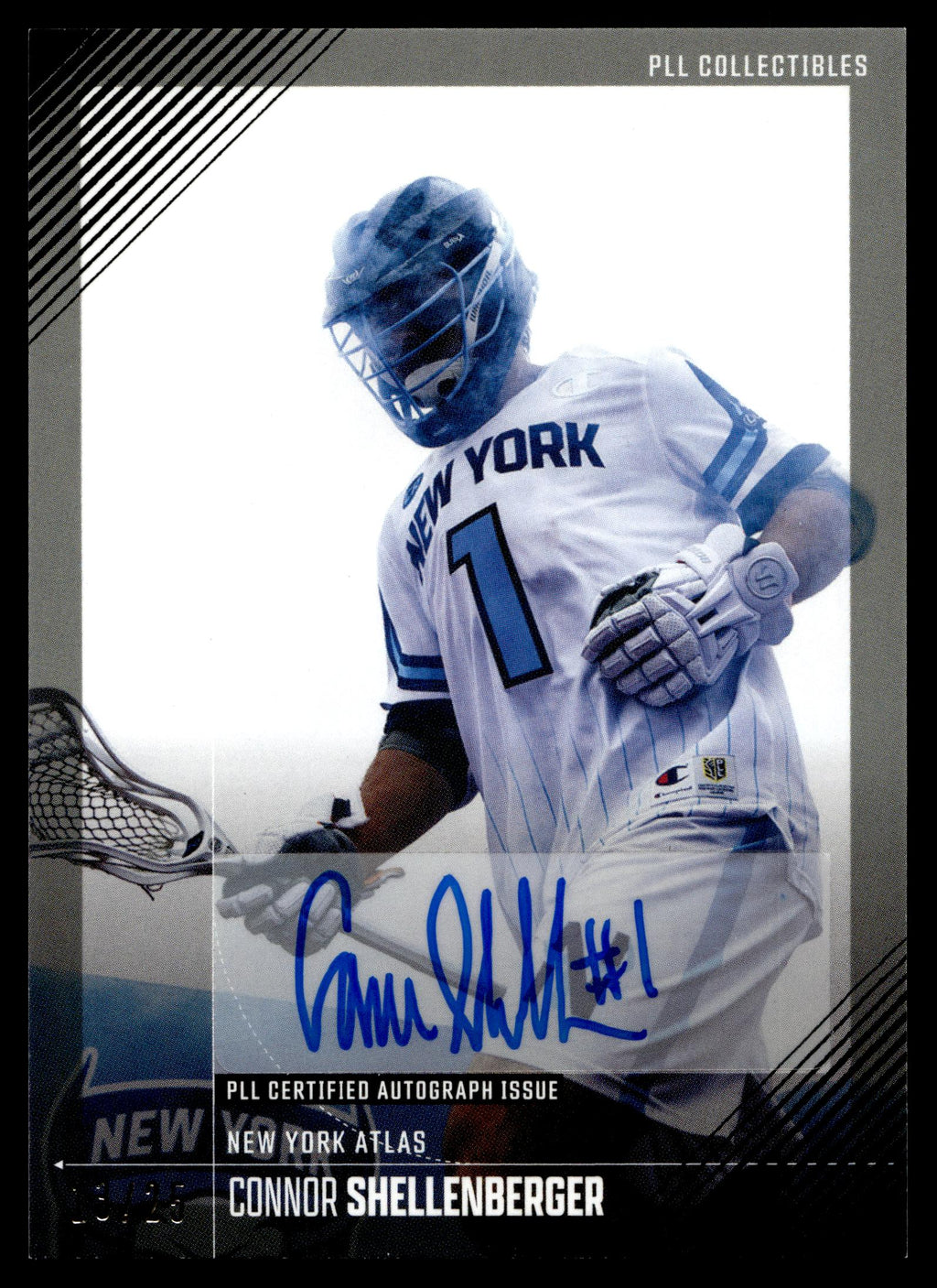 Connor Shellenberger 2026 PLL Fieldside II New York Atlas Black Auto 13/25 #16
