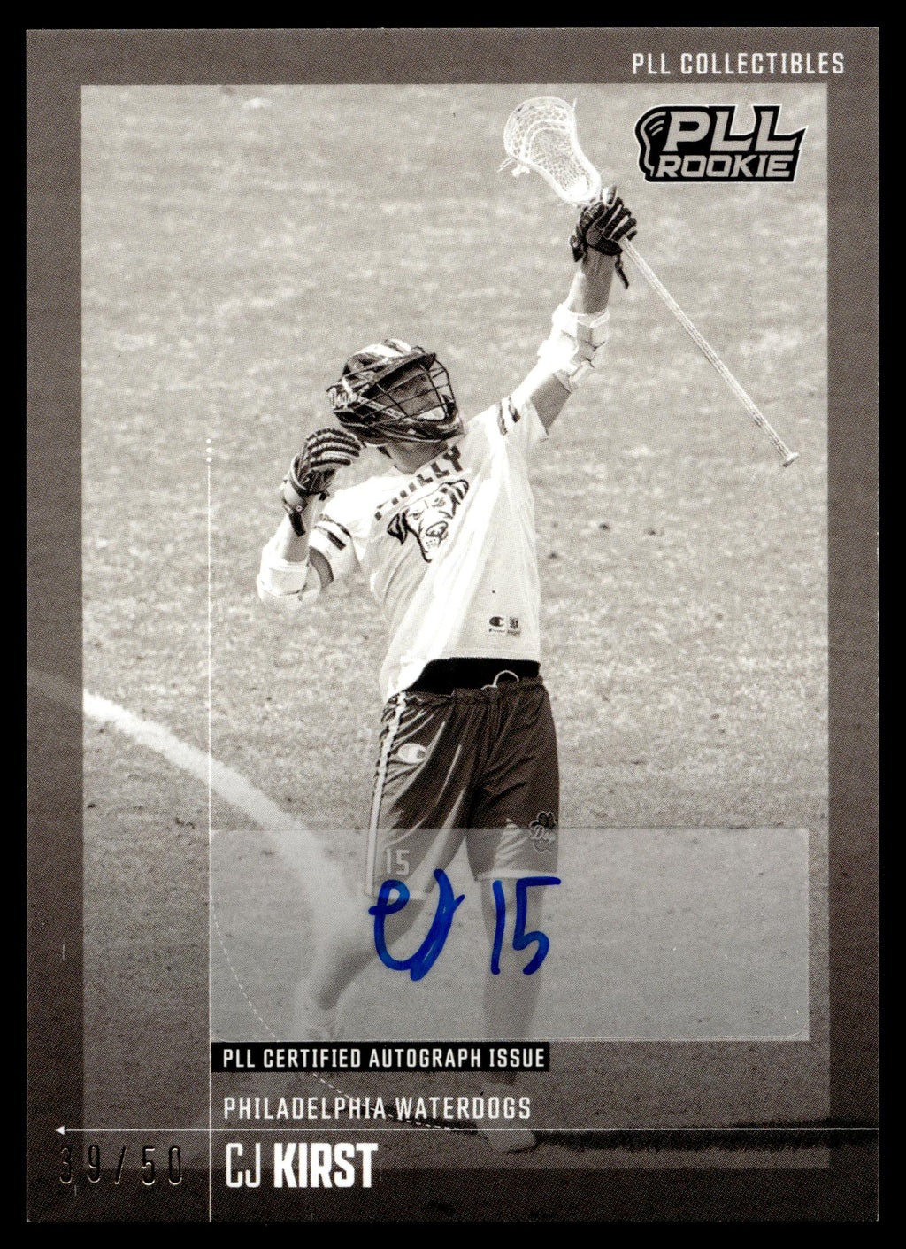 CJ Kirst 2026 PLL Fieldside II Philadelphia Waterdogs B & W Auto 39/50 #88