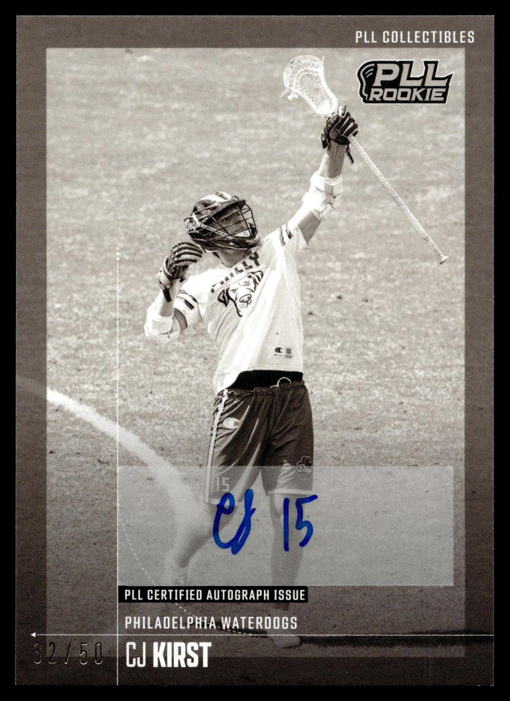 CJ Kirst 2026 PLL Fieldside II Philadelphia Waterdogs B & W Auto 32/50 #88