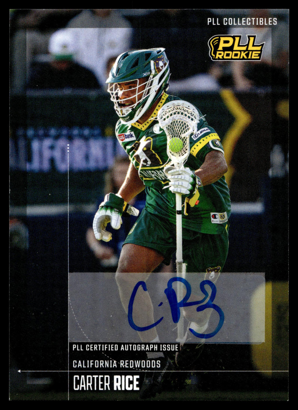 Carter Rice 2026 PLL Fieldside II California Redwoods Base Auto #11