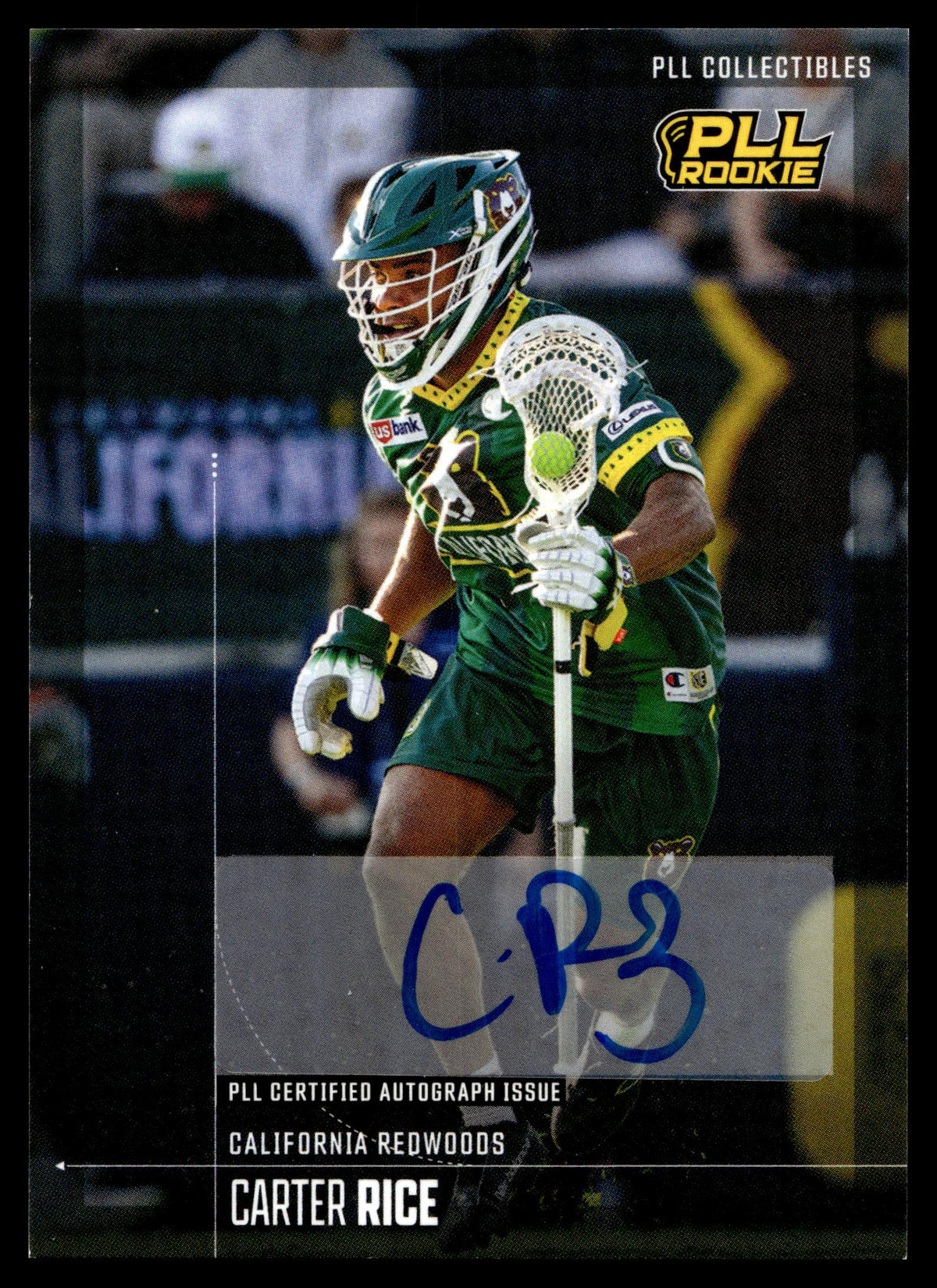 Carter Rice 2026 PLL Fieldside II California Redwoods Base Auto #11