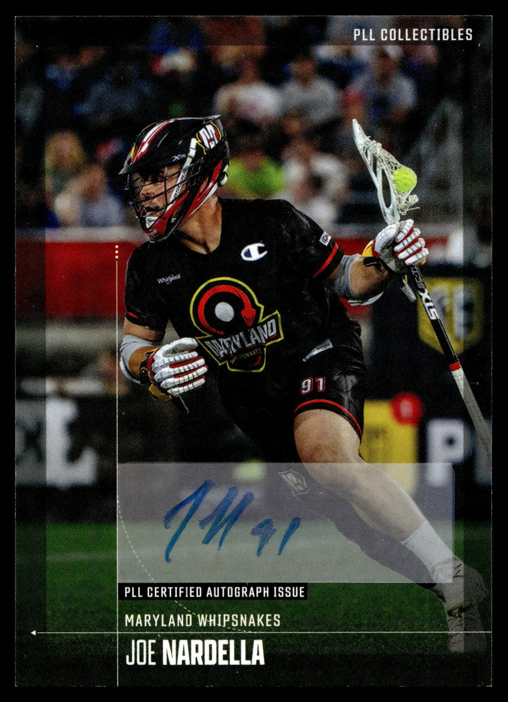 Joe Nardella 2026 PLL Fieldside II Maryland Whipsnakes Base Auto #19